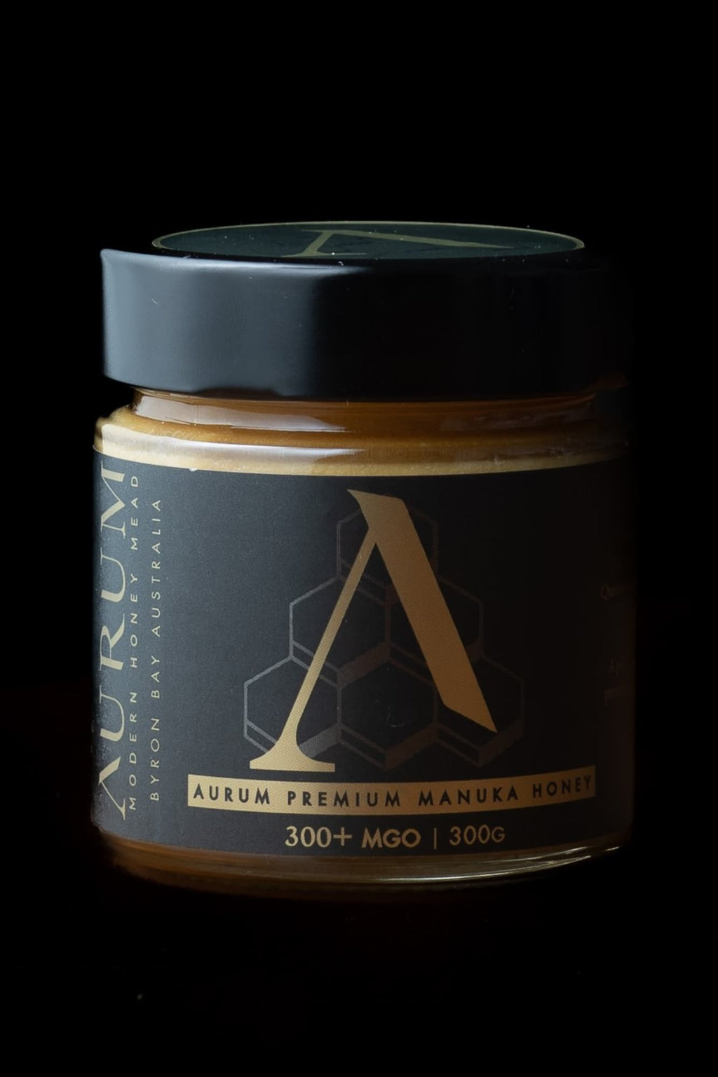 Jar of Aurum 300+ MGO premium Manuka honey