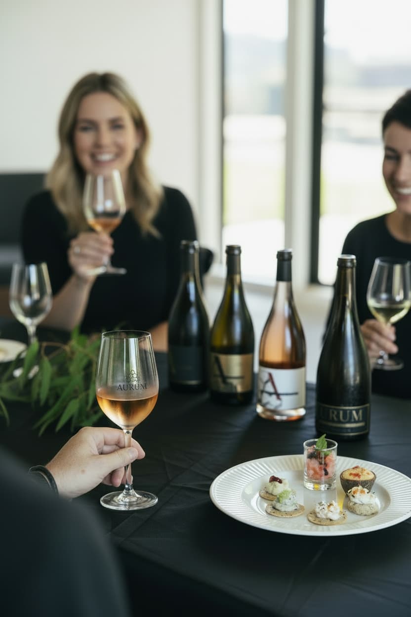 AURUM cellar door wine tasting experience at Newrybar Hall, Byron Bay