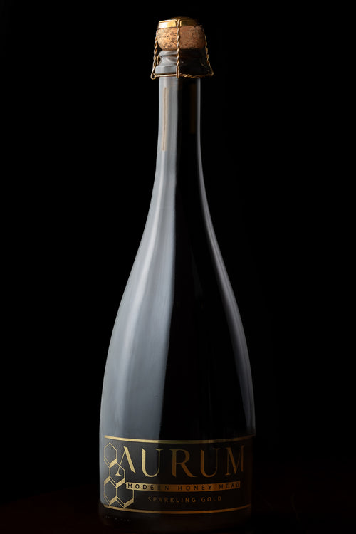 Aurum Sparkling Blanc de Miel bottle, Gold Medal-winning Manuka honey champagne