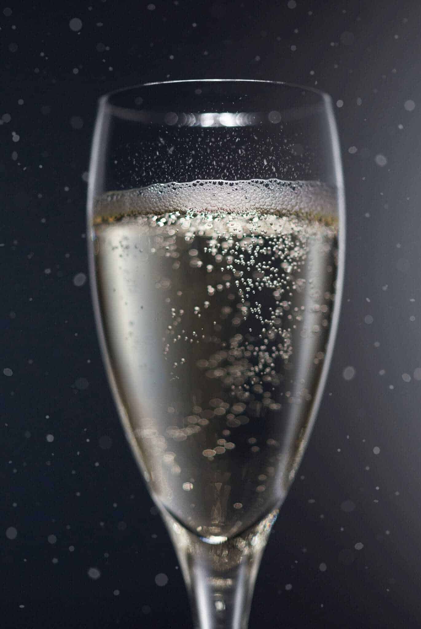 Glass of Aurum Sparkling Blanc de Miel, Gold Medal-winning Manuka honey champagne